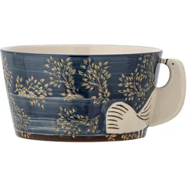 Bloomingville Hezha Steingut-Schale Blau 13 cm