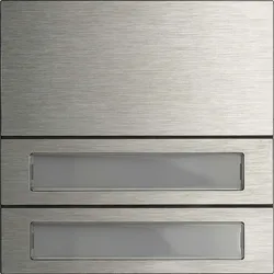 GIRA 5532920 Ruftastenmodul 2f System 106 Edelstahl