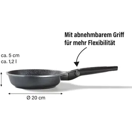STONELINE Imagination Plus Bratpfanne 20 cm mit abnehmbarem Griff