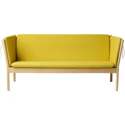 FDB Møbler J149 Sofa 3-Sitzer, eiche natur / ockergelb