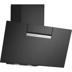 Bosch DWK87FN60, Serie 4, Wandesse, 80 cm, Klarglas schwarz bedruckt, Schwarz