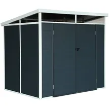 sweeek Gartenhaus 4,55 x 1,00 m Anthrazit
