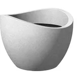 Scheurich Pflanzgefäß Wave Globe Cubo 250 Ø 50 x 31,7 cm stony grey