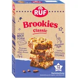RUF Brookies, Brownies & Cookies vereint in einer schokoladigen Backmischung, inklusive praktischer Papier-Backform, einfache Zubereitung
