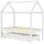 vidaXL Kinderbett mit Schublade 70 x 140 cm Kiefer massiv weiß