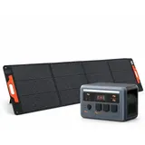 OSCAL PowerMax 1800 SE Tragbarer Solarspeicher mit PM200 Solarpanel, 1024Wh/IP54 wasserdicht, 1,8 in kW, 11 Anschlüsse/15W kabellose-Anschluss