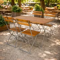Mojawo Biergarten Set 5-tlg. Grau/Braun