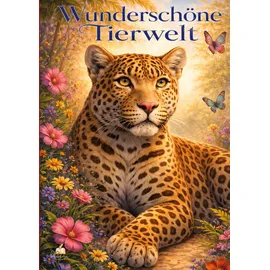 dhamma verlag Wunderschöne Tierwelt Malbuch 50 St.