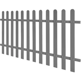 vidaXL Lattenzaun WPC 200 x 100 cm grau