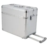 SONOVO Pilotenkoffer XXL Excelsior Aluminium silber ca. 50 x 42 x 25,5 cm 45165 - Silber