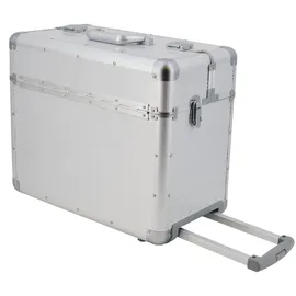 SONOVO Pilotenkoffer XXL Excelsior Aluminium silber ca. 50 x 42 x 25,5 cm 45165 - Silber