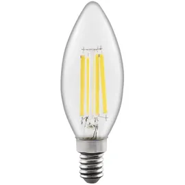 McShine Filament LED Kerzenlampe E14 6 W warmweiß