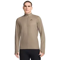 Nike Herren Dri-FIT Trail Long-Sleeve Half-Zip braun