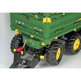 Rolly Toys rollyMultitrailer John Deere Dreiachskipper Traktoranhänger grün (125043)