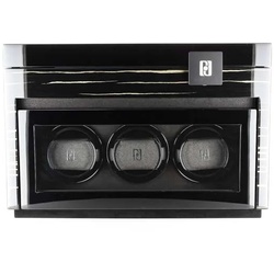 PAUL DESIGN - UHRENBEWEGER GENTLEMAN 3+5 - black shadow / für 3 Uhren, aufbewahren für 5 Uhren