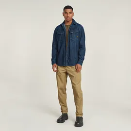 G-Star Dakota Slim Langarmhemd Blau L