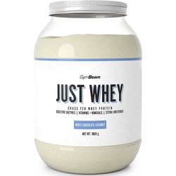 GymBeam Just Whey Molkenprotein mit Verdauungsenzymen Geschmack White Chocolate & Coconut 1000 g