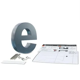 Longlife LED Hausnummer 3D Edelstahl Weiß