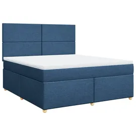 vidaXL Boxspringbett 180 x 200 cm Blau