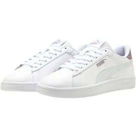 Puma Smash 3.0 L Herren Weiß/Silber/Plum Jam 39
