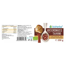 Bioherba Bio Erdnuss Tahini 100% gemahlene n.gesch.Bio Erd