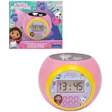 Lexibook Gabby's Dollhouse, Projektionswecker mit Alarm- und Schlummerfunktion, Nachtlicht mit Timer, LCD-Bildschirm, Batteriebetrieben, Rosa, RL977GDH Wecker, Digitaler Wecker Mehrfarbig,