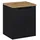 Lomadox Waschtischunterschrank 2 Türen 50,4 x 59,5 x 40 cm Schwarz