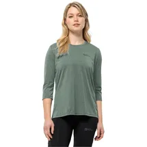 Jack Wolfskin Crosstrail 3/4-arm T-shirt - Hedge Green - XS