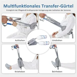 M MCombo Patientenlifter Aufstehhilfe Bett Senioren, Pflege & Hilfsmittel Transferhilfe 180KG, Gehhilfe Rollstuhl Sta447