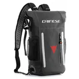 Dainese Explorer WP, wasserdichtes PVC, atmungsaktiver Rücken, verstellbare Schultergurte, wasserabweisende Taschen, reflektierende Details, Outdoor & Motorrad, 15 L, Schwarz