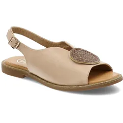 Beige Sandalen Filippo Elegante Damenschuhe, 37