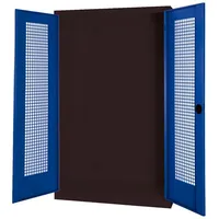 C+P Modul-Sportgeräteschrank mit Lochblech-Flügeltüren, HxBxT 195x120x50 cm, EINHEITSFARBE No