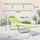 Outsunny Gartenliege 182 x 56 x 25 cm Grün