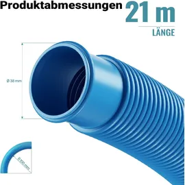 Mèrlett Poolschlauch Blau 21 m