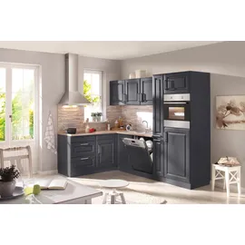 kochstation Eckunterschrank KS-Stockholm 110 x 60 x 85 cm Grau