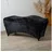 UNTITLED Wave Matratze und Liegebezug Set mit Memory Foam 180x60 cm für Kosmetikliege, Massageliege, mit Bezug aus Velours - schwarz