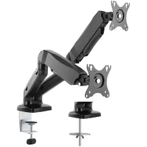Value Dual LCD-Arm, Tischmontage, Gasfeder, 5 Gelenke, schwarz