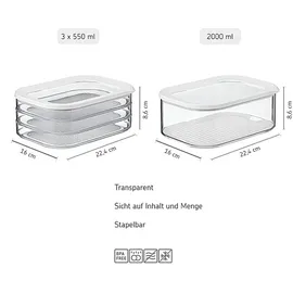 Mepal Frischhaltedose grün 1,65 l 2-teiliges Set