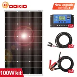 100W Monokristallines Solarmodul 18V für Batterie-Ladung