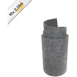 zaun|zu® Sichtschutzstreifen 10 x 255 cm Anthrazit Vlies 10 St.