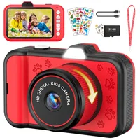 Kinderkamera, Usteetic 3,5" Großbildschirm 1080P Digitalkamera Kinder mit 360° Drehbares Zoomobjektiv LED-Blitz Kamera Kinder Weihnachten Geschenk Spielzeug für 3 4 5 6 8 7 9 10 Jahre Jungen Mädchen