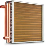 Vevor Wärmetauscher Wasser-Luft 40,64 x 40,64 cm mit 3-reihigen 9,53 mm Kupferanschlüssen und 193 Aluminiumlamellen