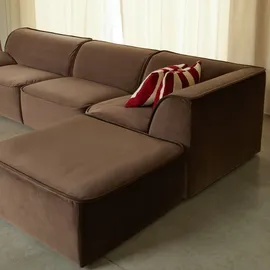 Tikamoon Quinto Ecksofa 3-4 Sitzer braun