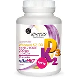 Aliness Aliness, Vitamin K2 & D3 Forte MK7 60 Kapseln