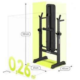 Zipro Core klappbar mit Langhantelablage schwarz, NO SIZE