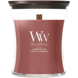 Woodwick Cinnamon Chai Duftkerze 275 g rot