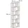 Vicco Raumteiler Eneos 60 x 186 x 24 cm Weiß/Eiche
