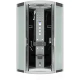 AcquaVapore Dampfdusche Duschkabine Sauna Dusche D58-23M3-EC 100x100 cm mit 2K Scheiben Versiegelung