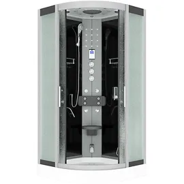 AcquaVapore Dampfdusche Duschkabine Sauna Dusche D58-23M3-EC 100x100 cm mit 2K Scheiben Versiegelung