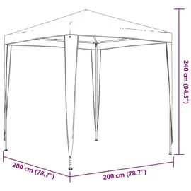 vidaXL Partyzelt 2x2 m Blau